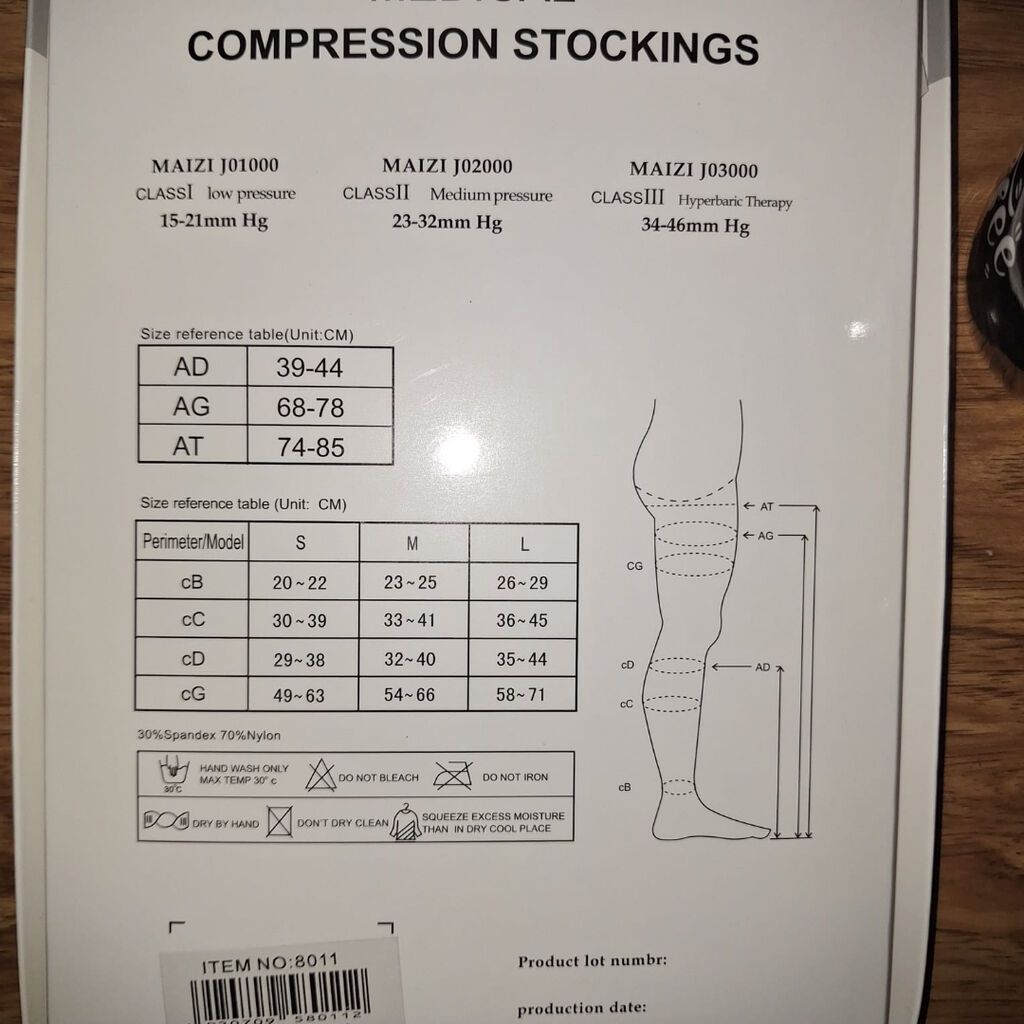 Məhsul: MAIZI Compression Stockings – dizdən yuxarı tibbi kompressiya — Şəxsi əşyalar, Bakı