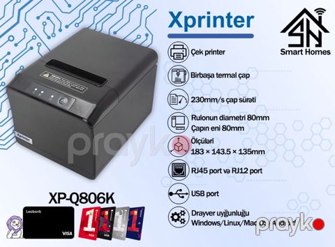 Xprinter qəbz printeri XP-Q806K — Bakı