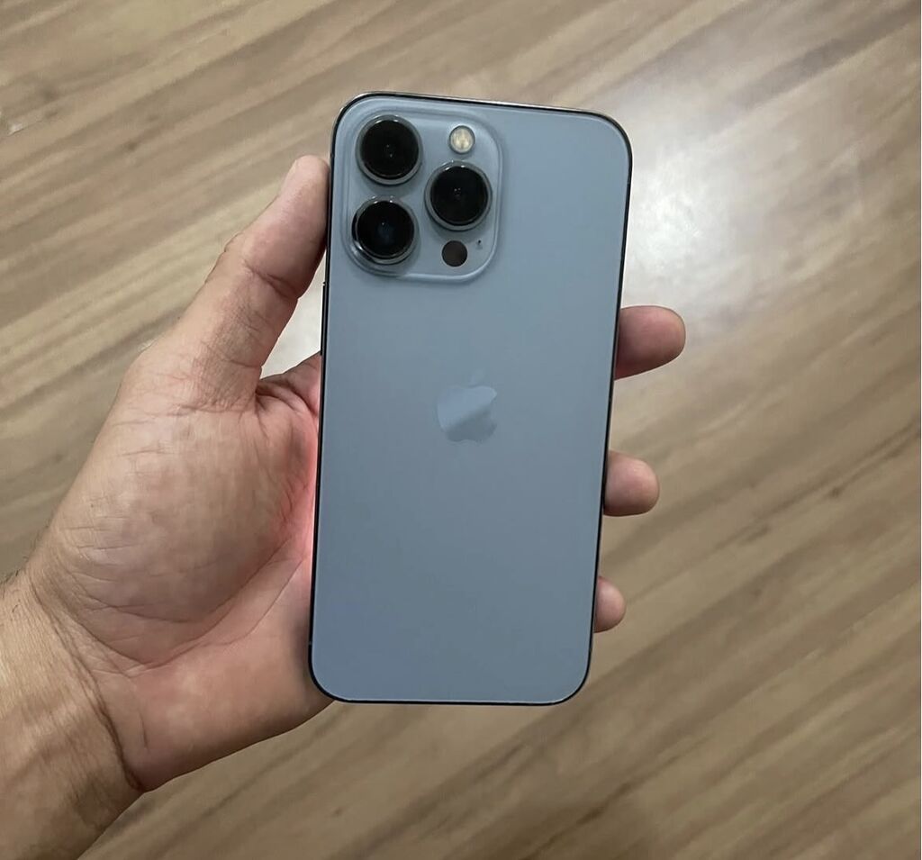 IPhone 13 Pro, 256 GB, Sierra Blue, Zəmanət, Simsiz şarj, Face ID — Apple iPhone, Bakı