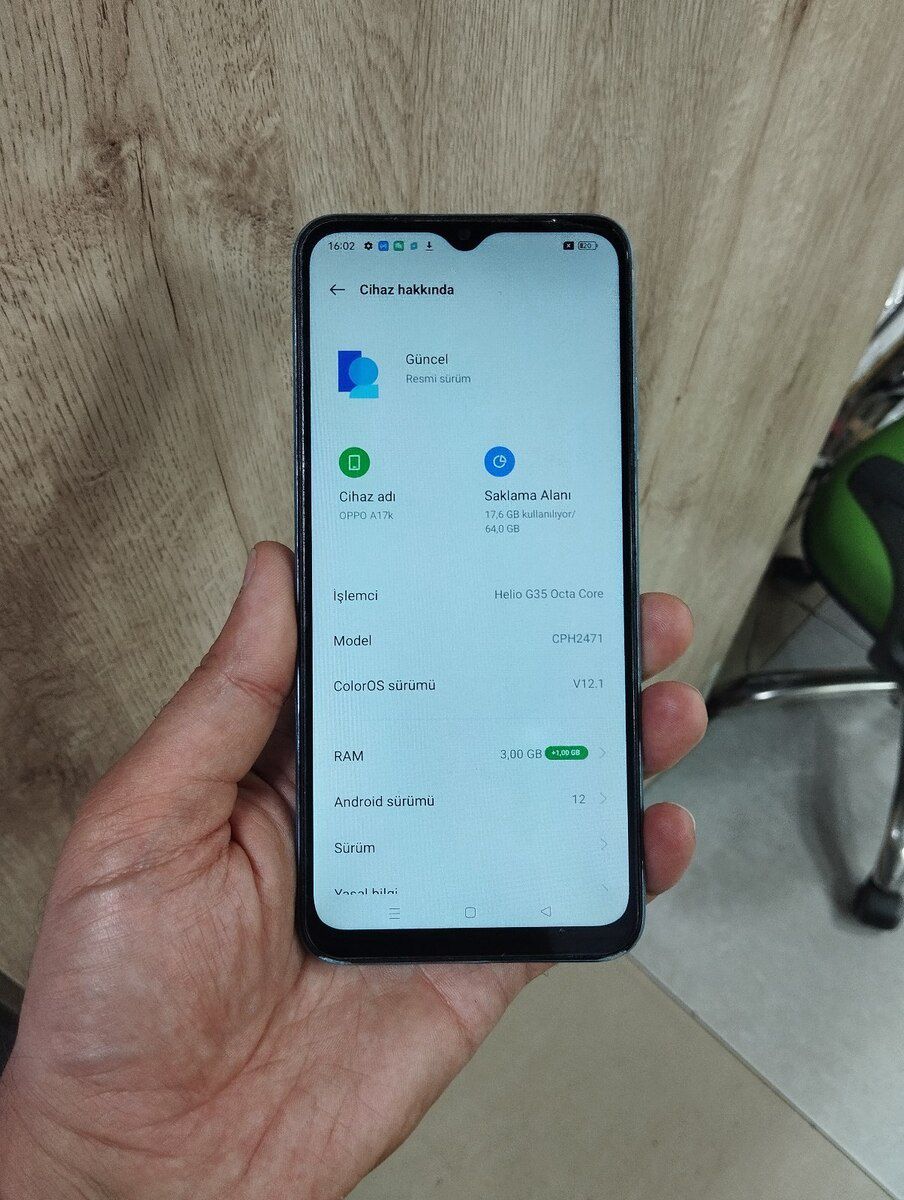 OPPO A17k Navy Blue 64GB/3GB — Telefonlar və qadjetlər, Bakı (2)