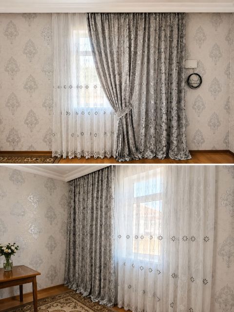 İşlənmiş, Pərdə, rəng - Gümüşü, Ünvandan götürmə