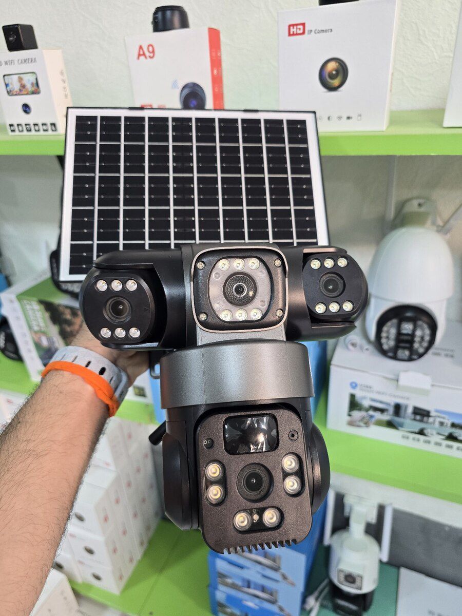 4 kamera günəṣ paneli sim kartli 16mp/4k — Təhlükəsizlik sistemləri, Bakı