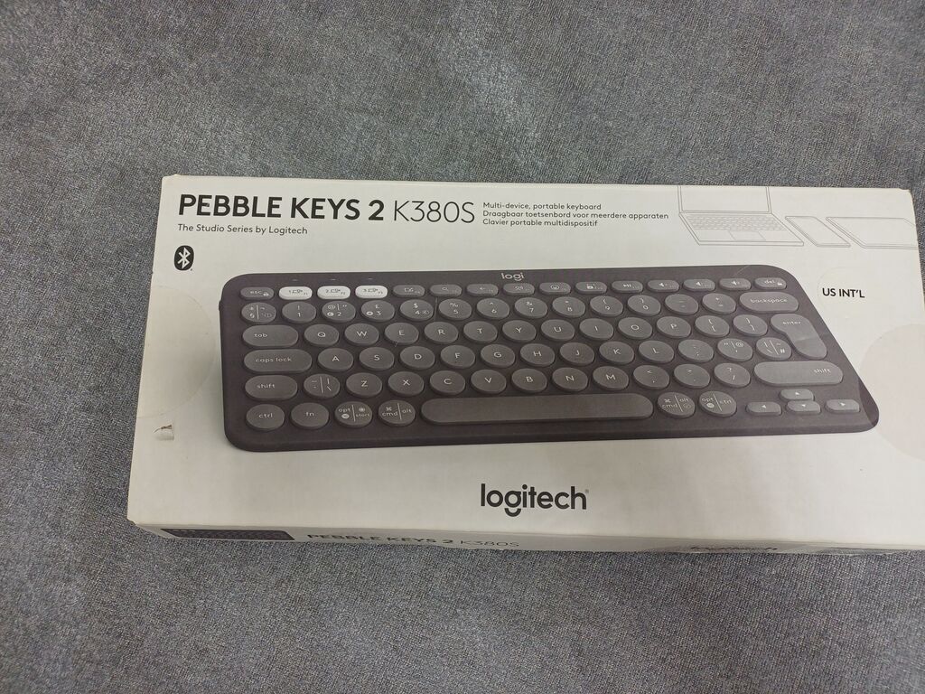 Logitech Pebble Keys 2 K380S simsiz klaviatura yenidir hediyye edilib — Elektronika, Bakı (6)