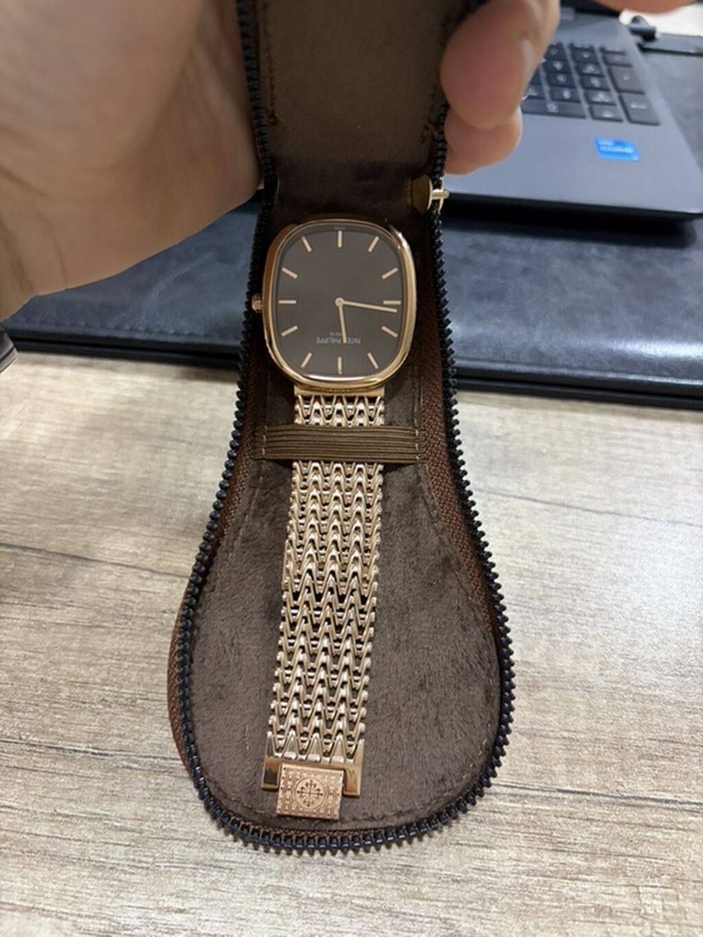 Patek Philippe – qızılı rəngli elegant qol saatı Saat yenidi - Korpus — Qol saatları, Bakı (5)
