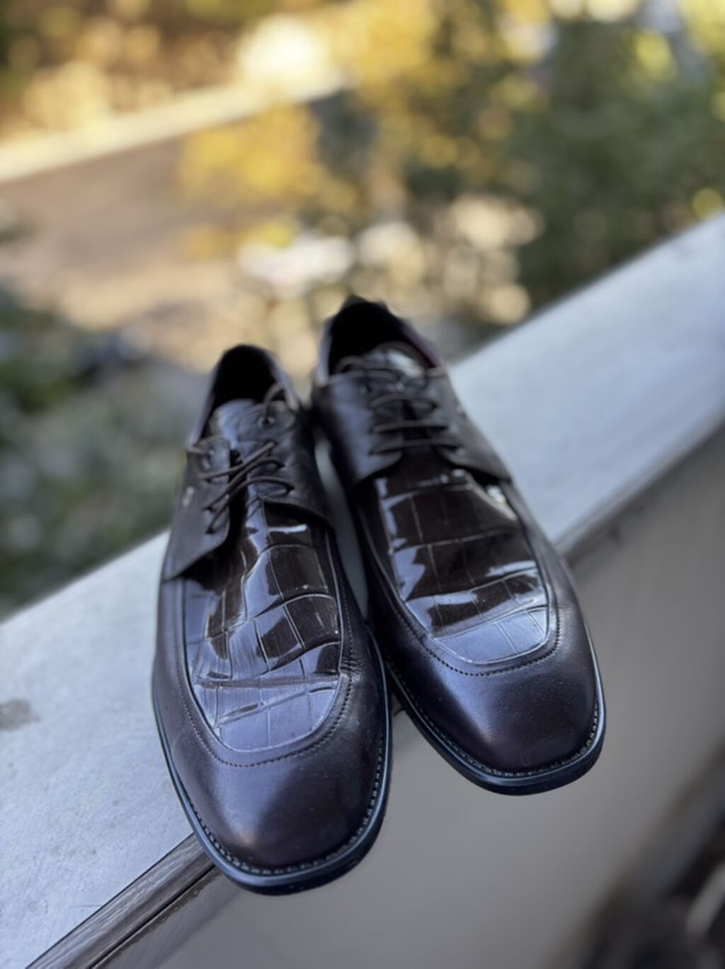 Kişi klassik ayaqqabısı - Model: bağcıqlı, formal üslub - Rəng: tünd — Ayaqqabılar, Bakı