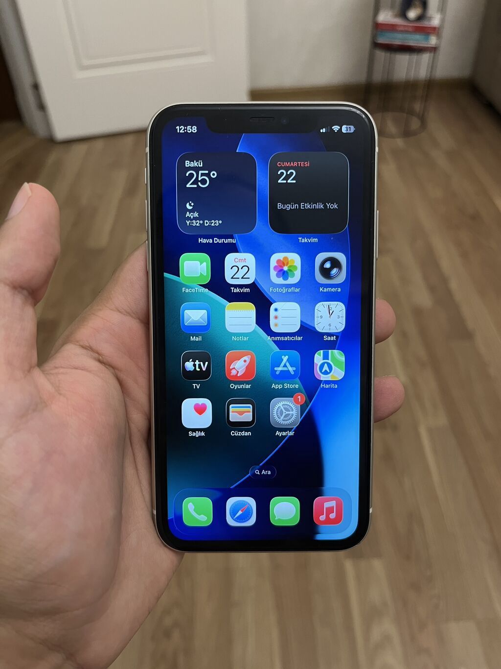 IPhone 11, 64 GB, Ağ, Face ID — Apple iPhone, Bakı