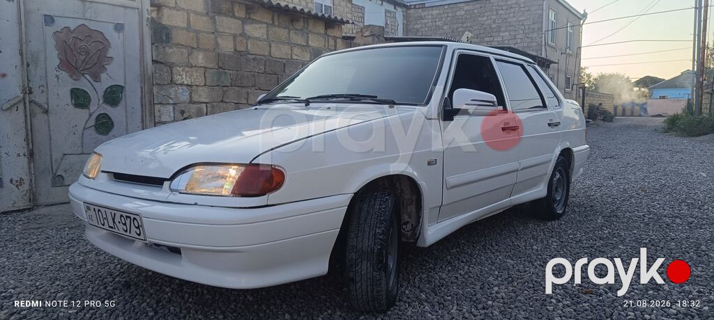 VAZ 2115 “Samara” sedan - Kuzov: 4 qapılı sedan, ağ rəng, aerodinamik 10-LK-979 — Avtomobillər, Bakı (6)