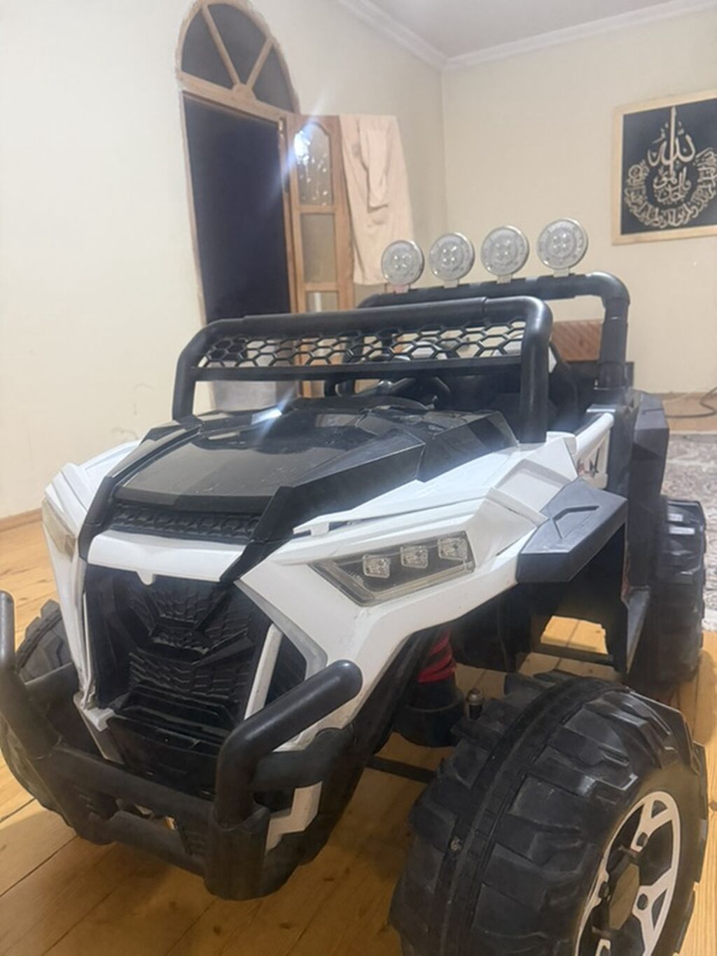 Uşaqlar üçün elektrikli “off-road” tipli ikioturacaqlı maşın - Güclü — Mallar, Xırdalan (3)