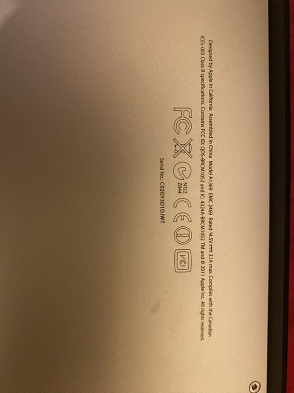 Apple MacBook Air 13" – Model A1369 (2011) Xüsusiyyətlər: - Ekran — Apple Macbook, Bakı (4)