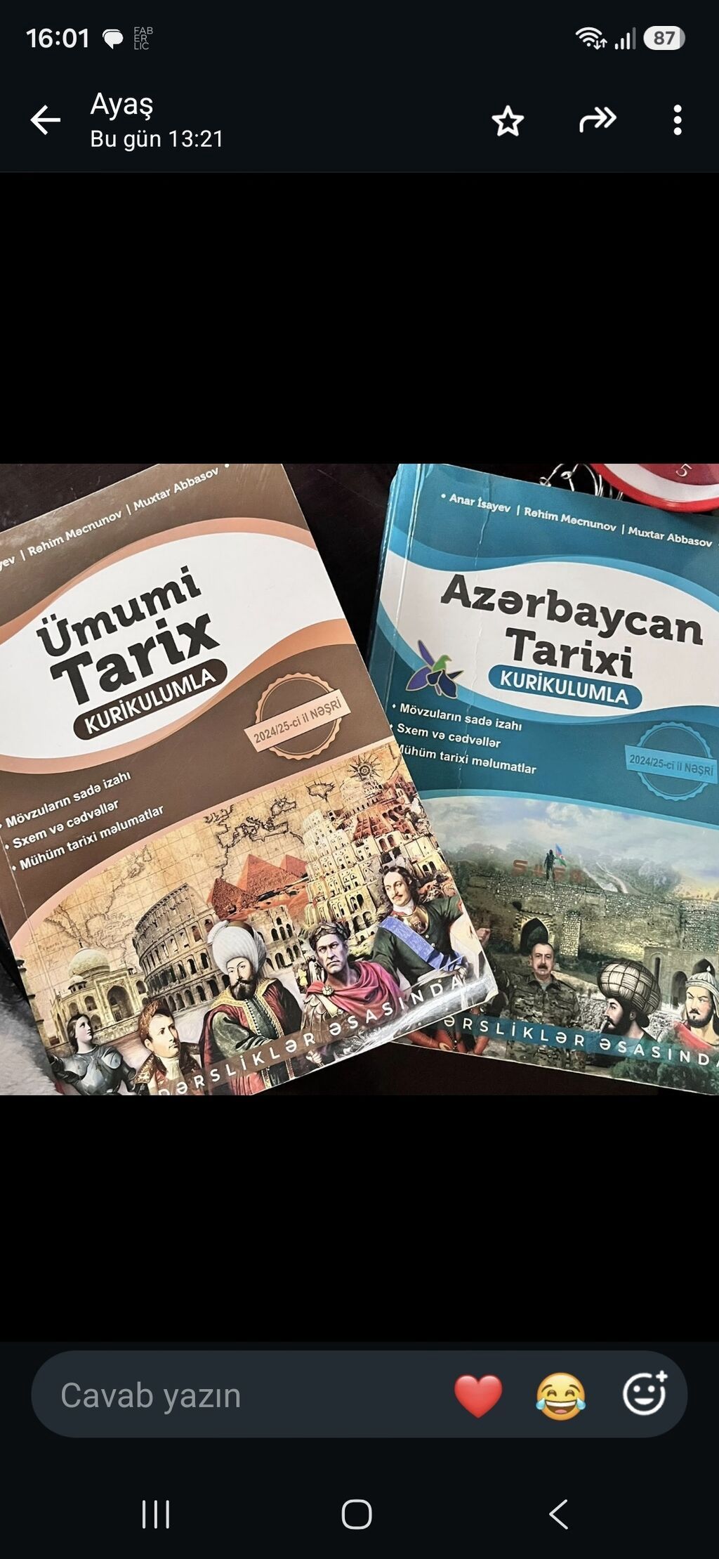 Ümumi Tarix və Azərbaycan Tarixi – Kurikulumla (2024/25-ci il nəşri) — Kitablar və jurnallar, Bakı