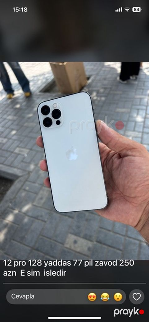 IPhone 12 Pro, 128 GB, Ağ, Face ID