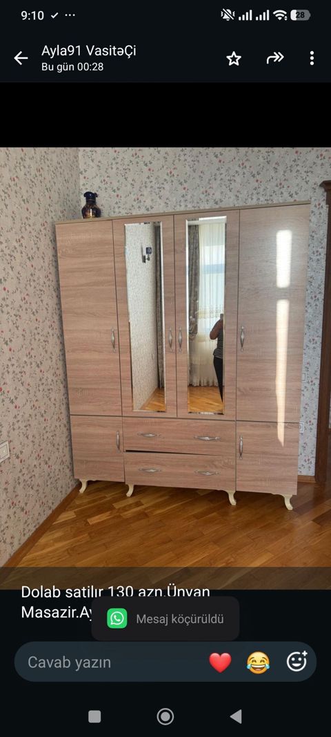 Dolab satilır 130 azn.Ünvan Masazir.Ayla91