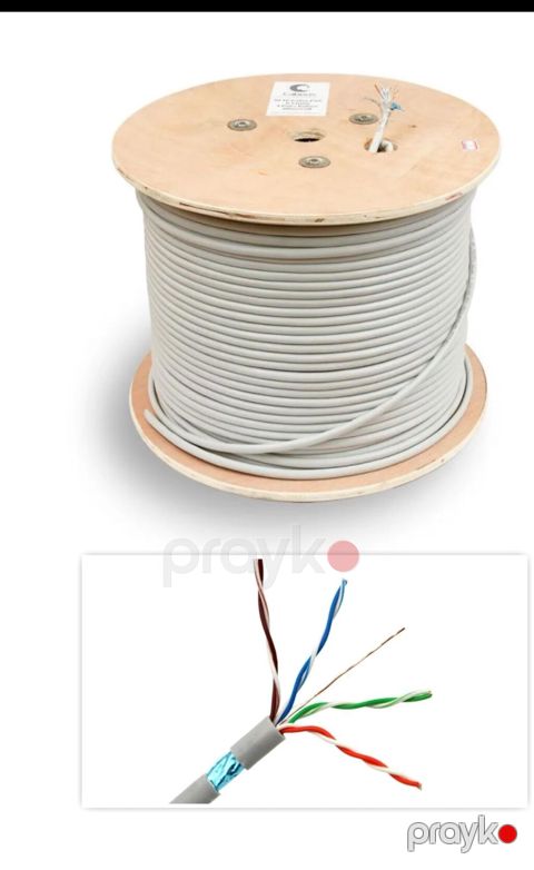 Cat6 FTP şəbəkə kabeli — bobin — Bakı