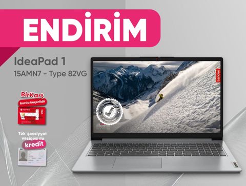 Noutbuk "Lenovo IdeaPad 1 15AMN7 (Type 82VG)" — SpektrX — Noutbuklar