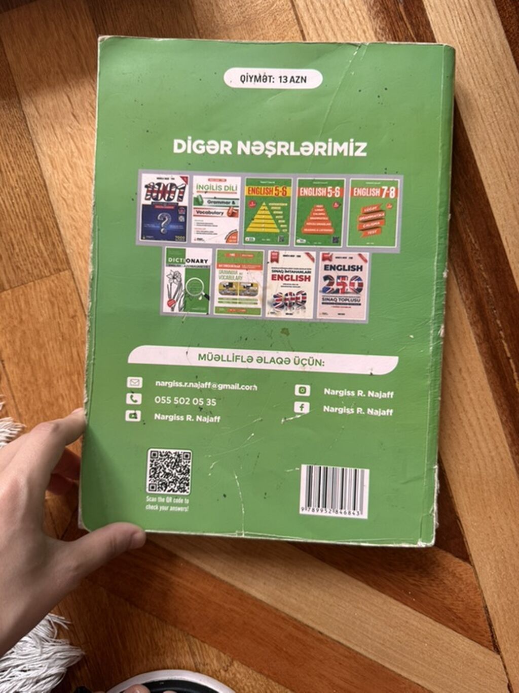 Məhsul: “English – Qrammatik qeydlər və test toplusu (I hissə)” — Kitablar və jurnallar, Bakı (3)