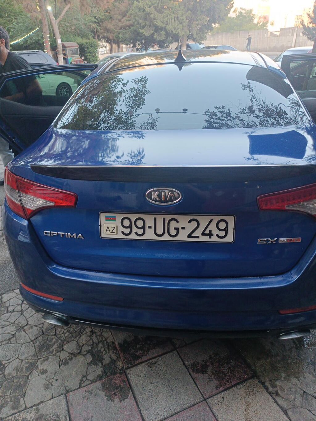 Kia Optima SX T-GDI, mavi rəngli sedan. Xarici: - Parlaq mavi kuzov — Avto, Bakı (3)