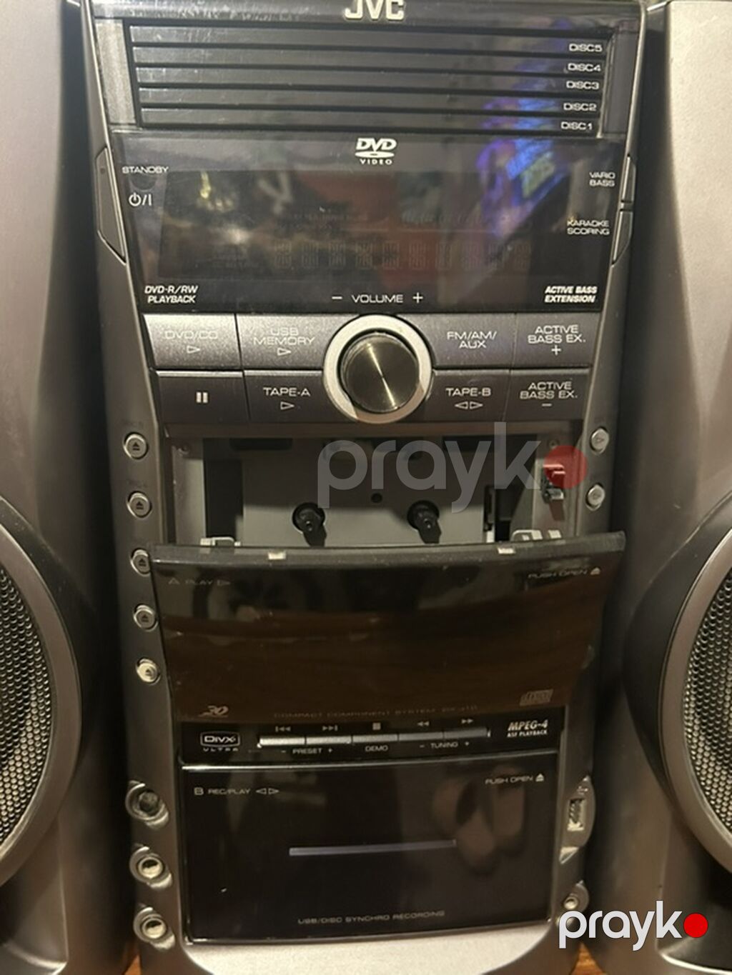 JVC musiqi mərkəzi satılır. Komplektə əsas blok və 2 ədəd iri ölçülü — Elektronika, Digah (3)