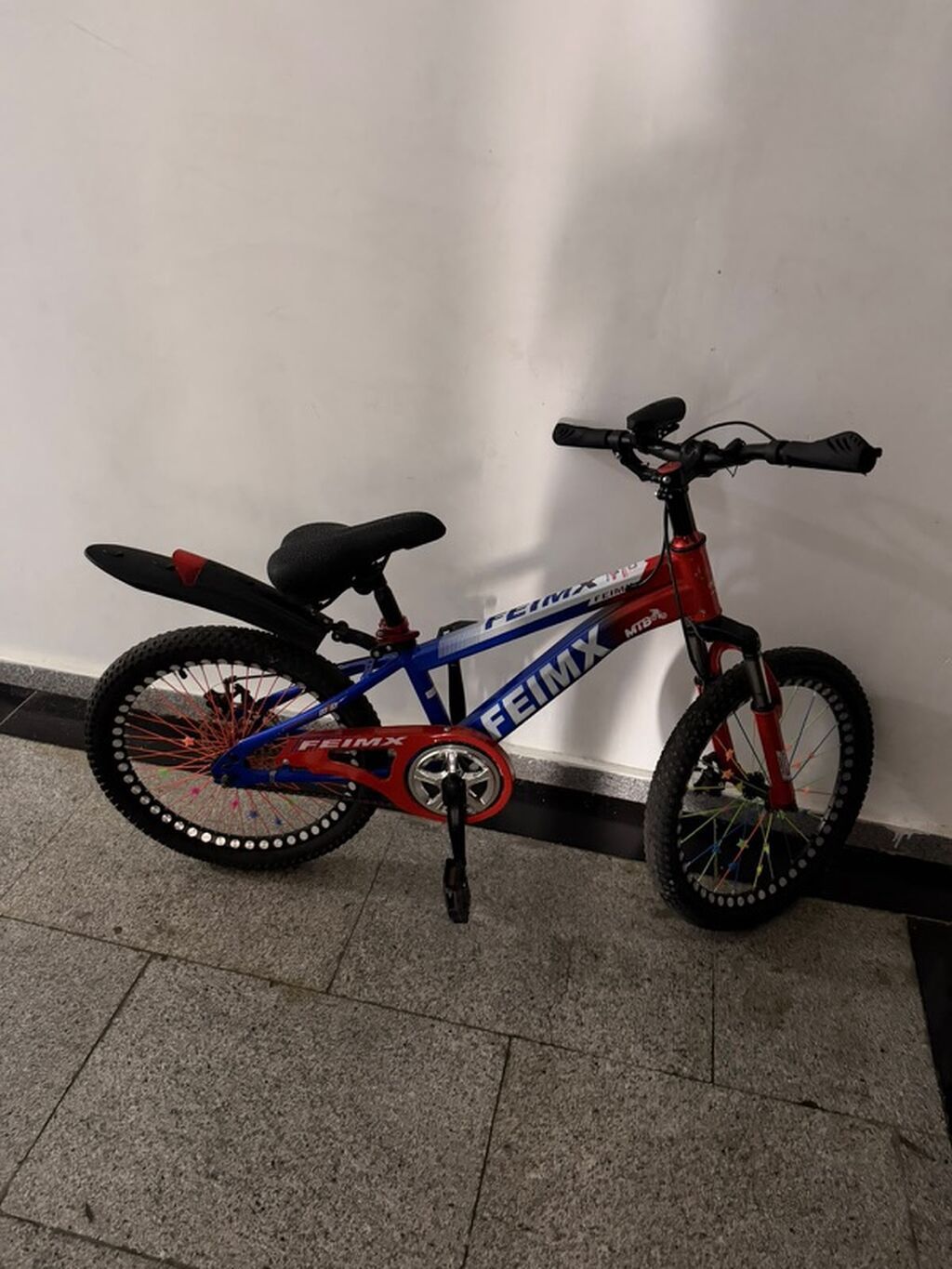 Uşaq velosipedi FEIMX MTB tipli, qırmızı-mavi, 18–20 düym
