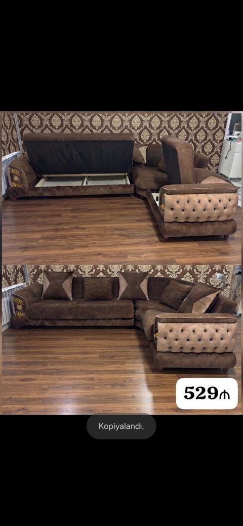 *529₼ KÜNC divan :-TƏCİLİ SATILIR*‼️ Açılır baza var yaxşı vəziyyətdə
