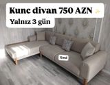 Künc divan – rahat və funksional dizayn - Rəng: açıq bej, neytral ton — Goods