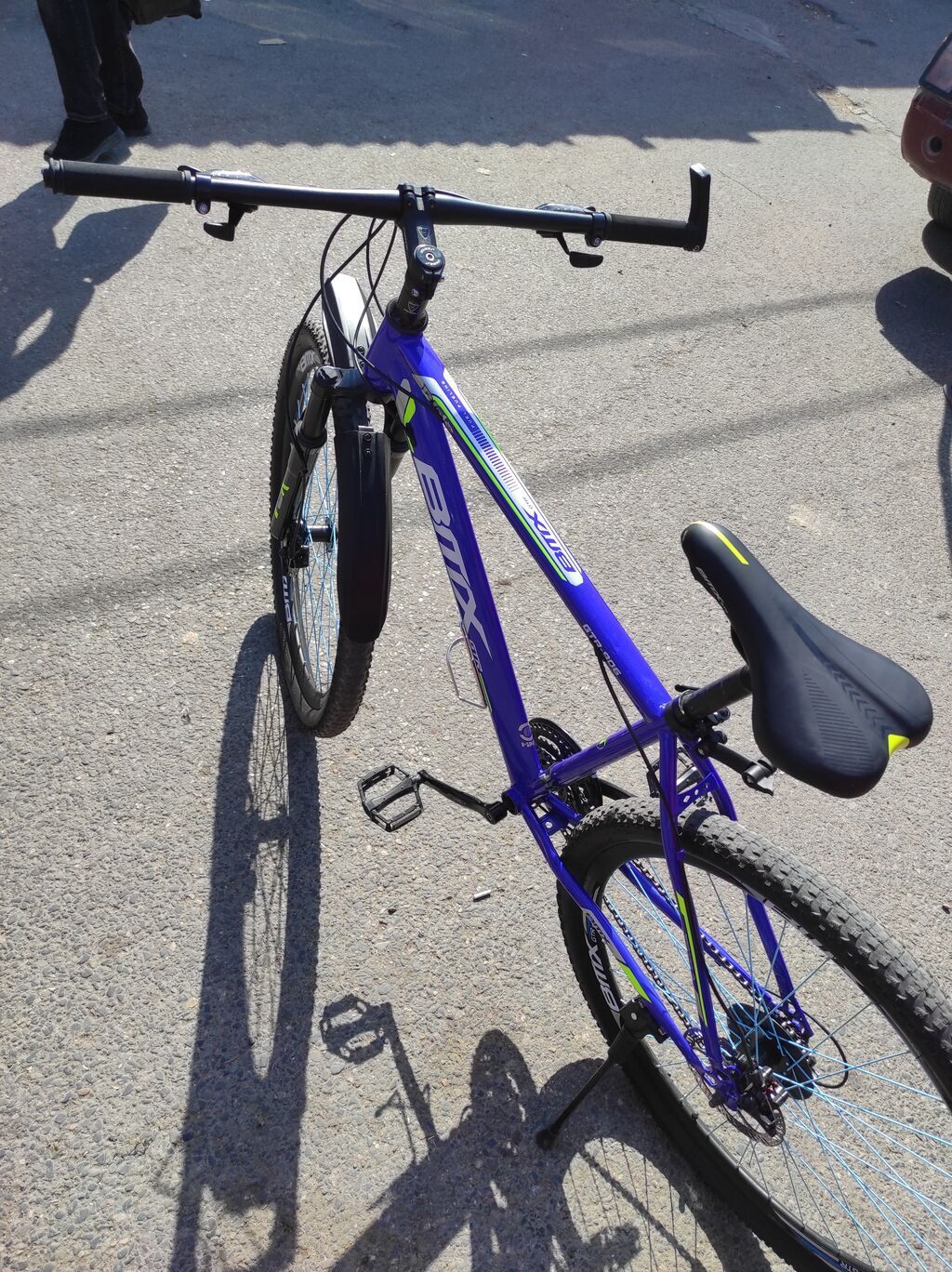 BMx GTR dağ velosipedi - Rəng: bənövşəyi-göy, qara-sarı aksentlər - — Dağ velosipedləri, Bakı