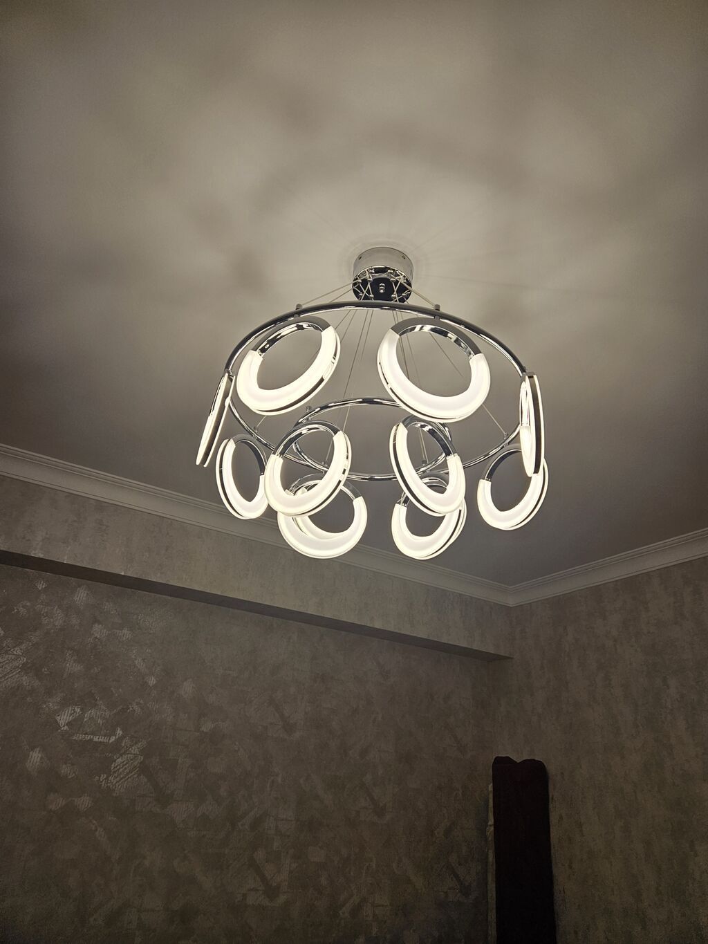 Led Çılçıraq, 4 və daha çox lampa, Metal — İşıqlandırma, Bakı