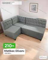 Məhsul: Mətbəx divanı (künc model) Ölçü: 170×120 sm Qiymət: 210 ₼ — Mebel