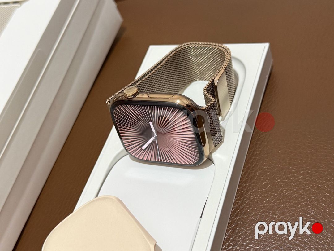 Apple Watch Series 10 Titanium Gold 46mm — Ağıllı saatlar və biləkliklər, Bakı (3)