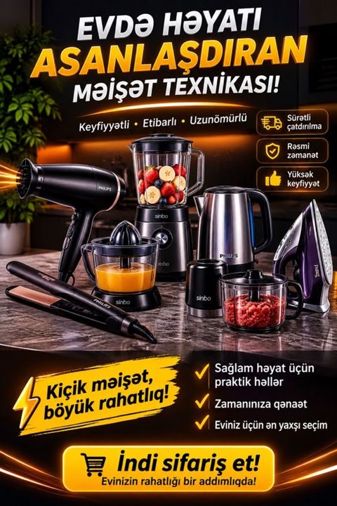 🏠✨ Evinizə rahatlıq, həyatınıza asanlıq qatın! ✨🏠 Mətbəxdə işinizi