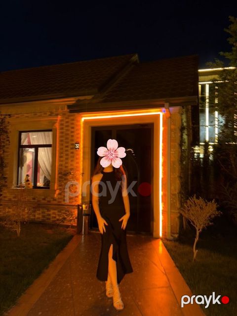 Qara axşam donu – zərif və sadə dizayn XS 34 olcu - Rəng: dərin qara -
