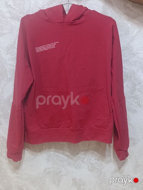 Qırmızı rəngli hoodie və şalvardan ibarət dəst - Stil: idman/