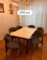 Yemək dəsti – masa və 6 ədəd stul - Dəst tərkibi: 1 ədəd düzbucaqlı — Furniture