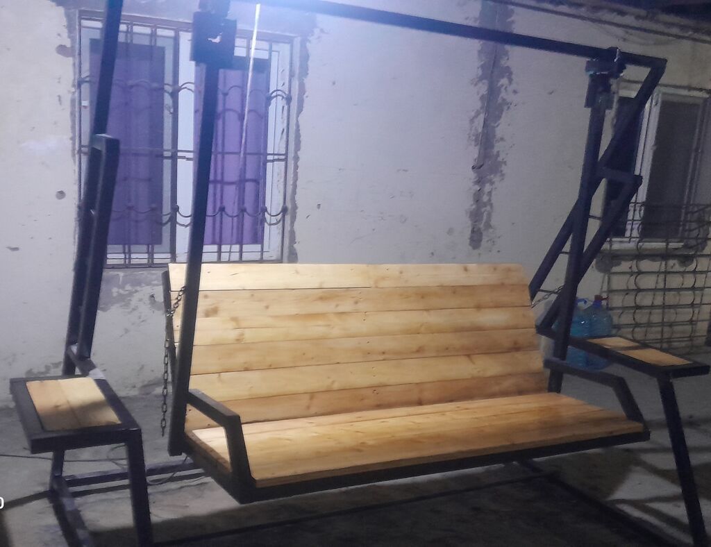 Metall karkaslı yelləncək dəsti - Güclü metal konstruksiya: qalın — Mebel, Digah
