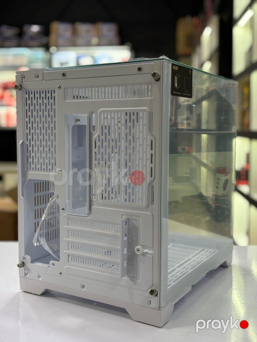 Gaming case "WjCoolman Skyline S1 M-Atx Panoramic Aquarium Case (White)" — Kompüterlər və noutbuklar, Bakı (6)