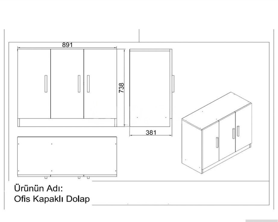Ofis mebel dəsti Qarışıq rəng — Ofis mebeli, Bakı (6)