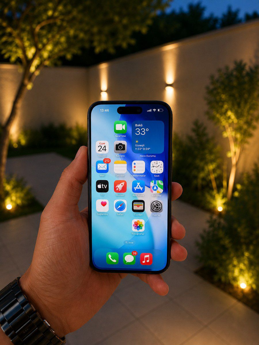 Apple iPhone 15 Pro Blue Titanium 128GB/8GB — Smartfonlar, Bakı (4)