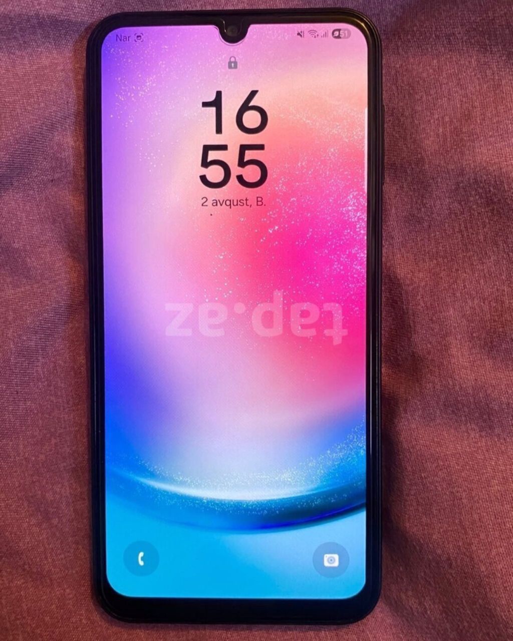 Samsung Galaxy A24 4G, 128 GB, rəng - Qara, Barmaq izi — Samsung, Bakı