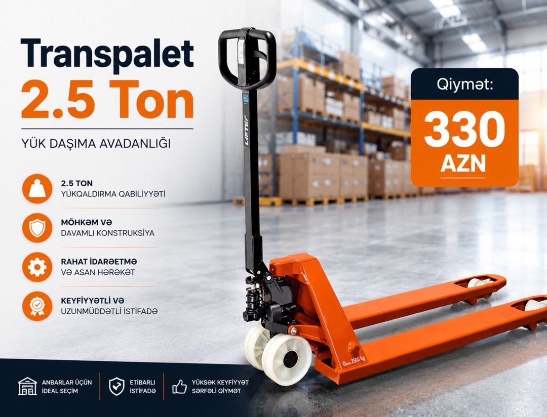 Transpalet TT100 — Mallar, Bakı