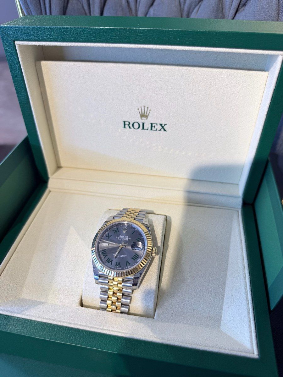 Rolex Datejust Wimbledon 41mm qol saatı — Şəxsi əşyalar, Bakı (7)