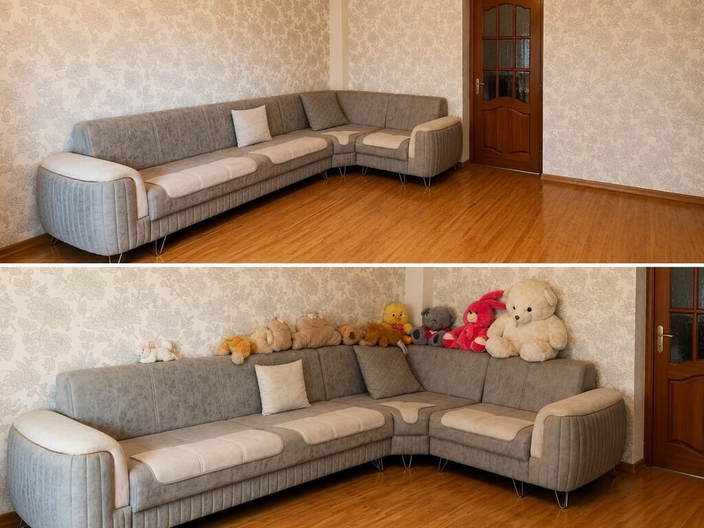 Künc divan 2×3, yeni, açılır, bazalı