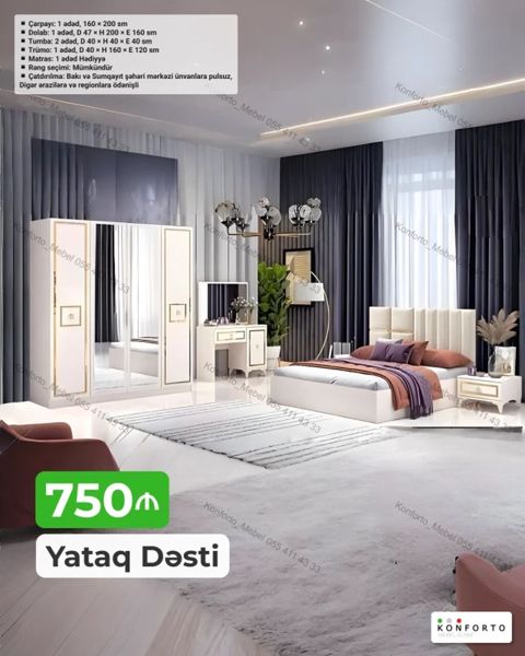 Yataq Dəsti - 750 AZN