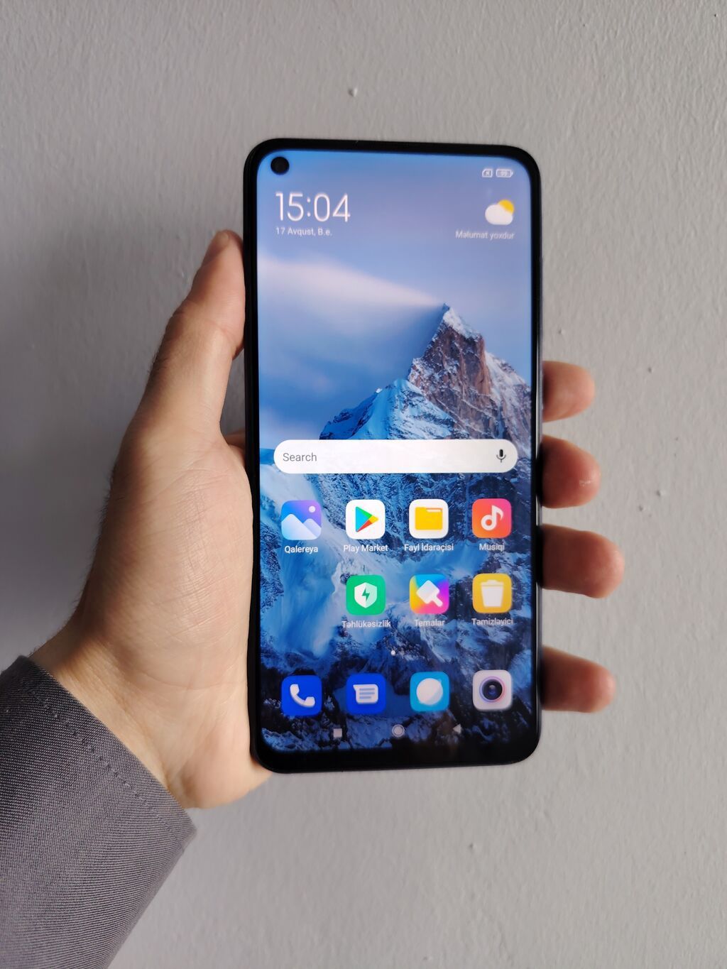 Redmi Note 9, 64 GB, rəng - Göy, Barmaq izi, İki sim kartlı, Face ID — Elektronika, Bakı (2)