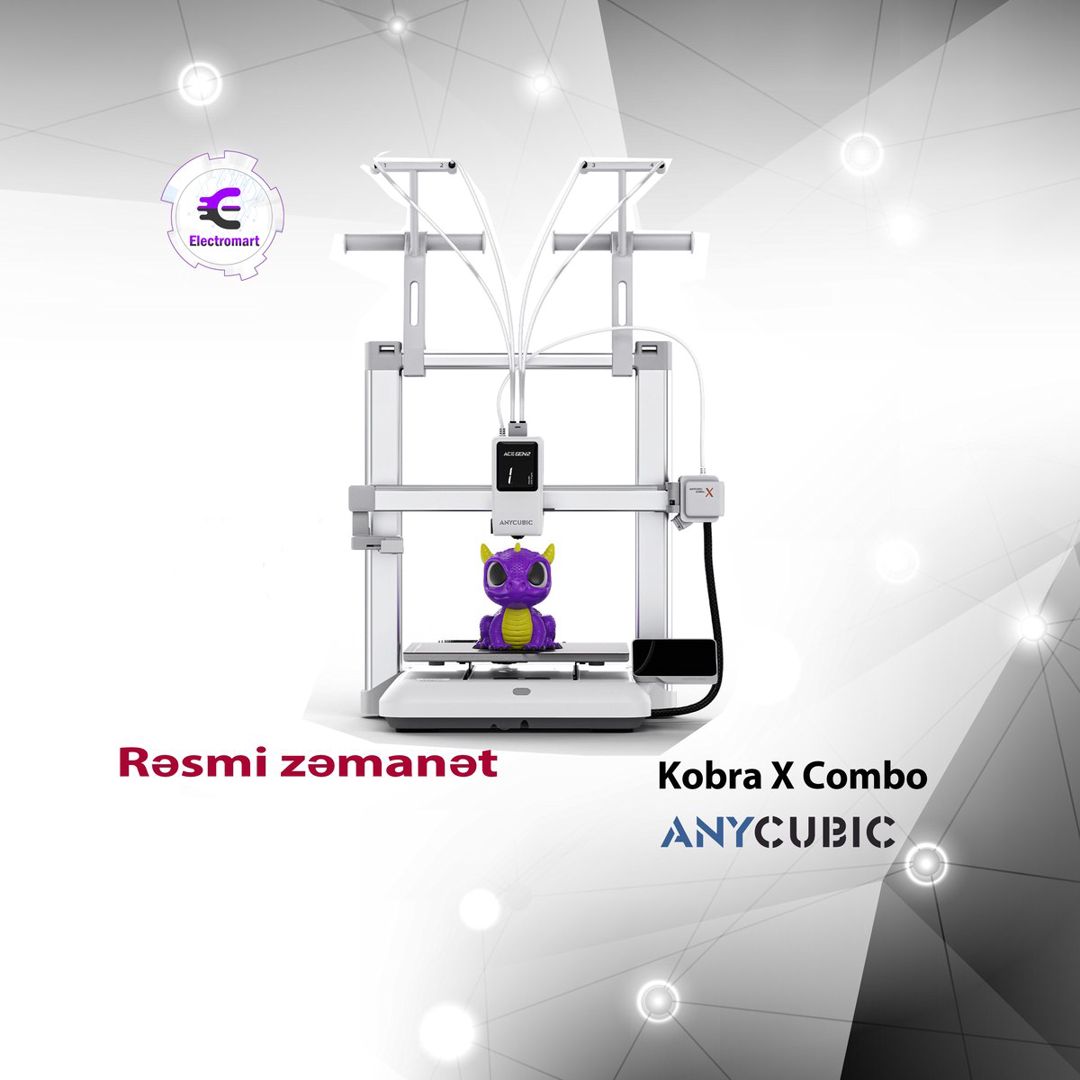 Anycubic Kobra X Combo 3D printer — Mallar, Bakı