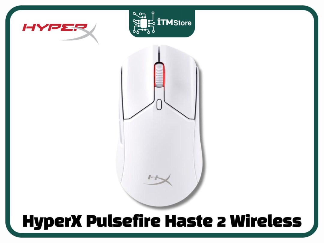 Mouse HyperX Pulsefire Haste 2 Wireless White — Elektronika, Bakı