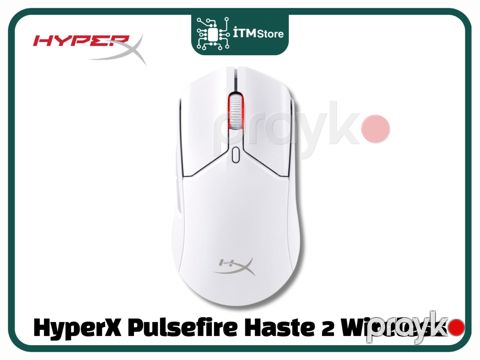 Mouse HyperX Pulsefire Haste 2 Wireless White