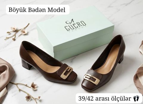 GUERO Turkey qadın ayaqqabısı – böyük bədən model - Rəng: tünd