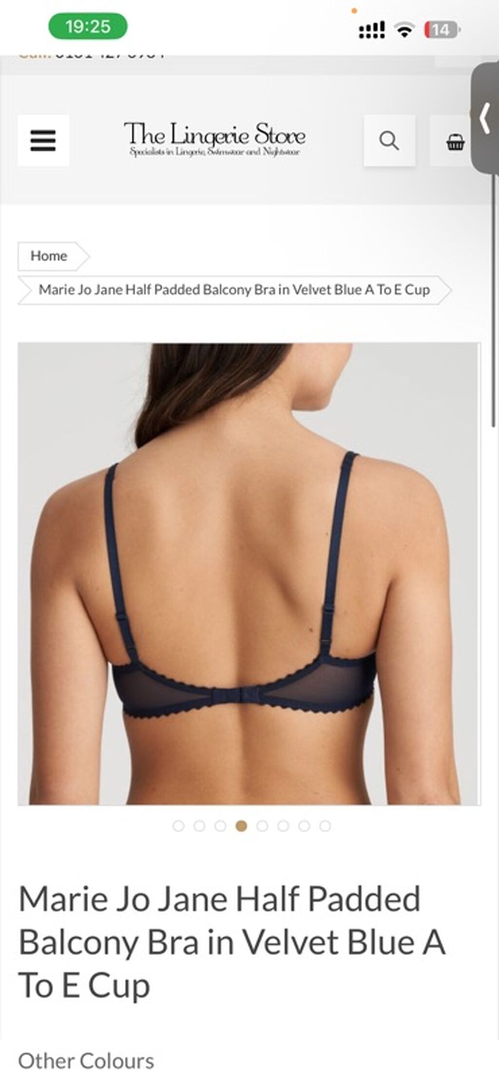 Marie Jo Jane Half Padded Balcony Bra – Velvet Blue - Model: Jane — Şəxsi əşyalar, Bakı (7)