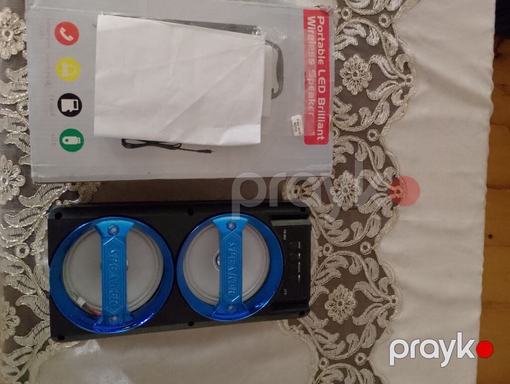 Portativ LED Bluetooth kolonka — iki dinamikli simsiz spiker — Simsiz dinamiklər, Gəncə (3)
