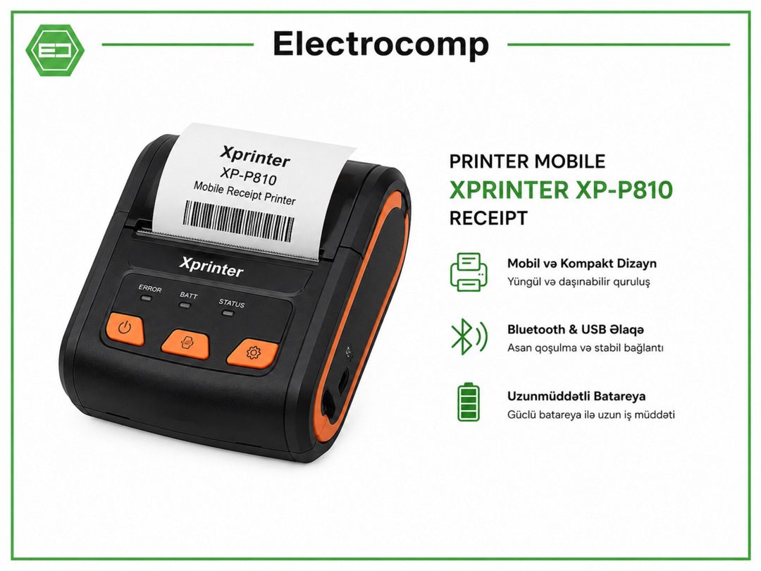 Printer MOBILE XPRINTER XP-P810 RECEIPT — Mallar, Bakı