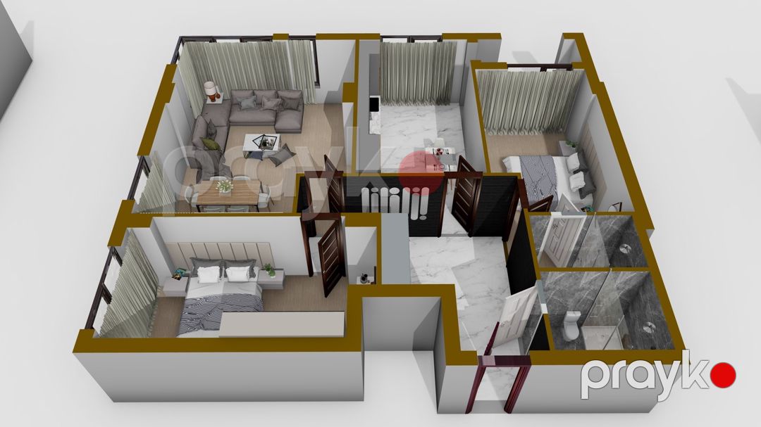 Satılır 2 otaqlı yeni tikili 74 m² — Mənzil, Bakı (7)